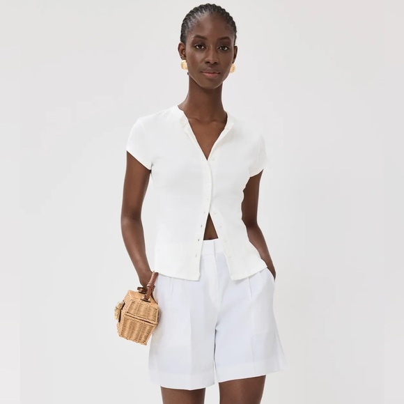 Reformation Raelynn Button Front Top - Picture 6 of 11